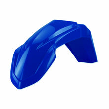 Load image into Gallery viewer, Blue Polisport Plastics off-road front fender for Yamaha models, durable plastic motorcycle mudguard with mounting points.