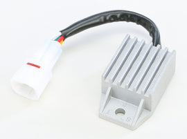 Ricks Motorsport Electric regulator and rectifier for motorcycle electrical systems, showcasing a metal and electronic component.