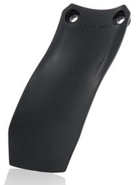 Black Acerbis mud flap with rugged design, suitable for off-road motorcycles and vehicles.