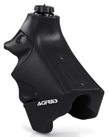 Acerbis black 3.2-gallon fuel tank with secure cap and mounting points, designed for motorcycle or off-road vehicle.