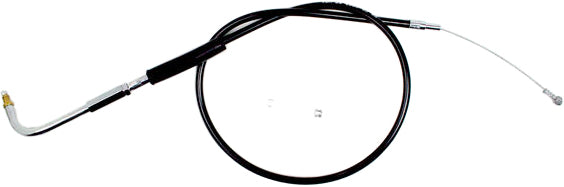 Motion Pro Black Vinyl Idle Cable 70-6323 for motorcycle control lines, showing the black vinyl-coated cable with connectors.