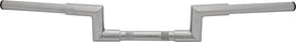 Chrome HardDrive 1.25-inch Z-Bar handlebars with 4-inch rise, designed for motorcycle handlebar replacement and custom builds.