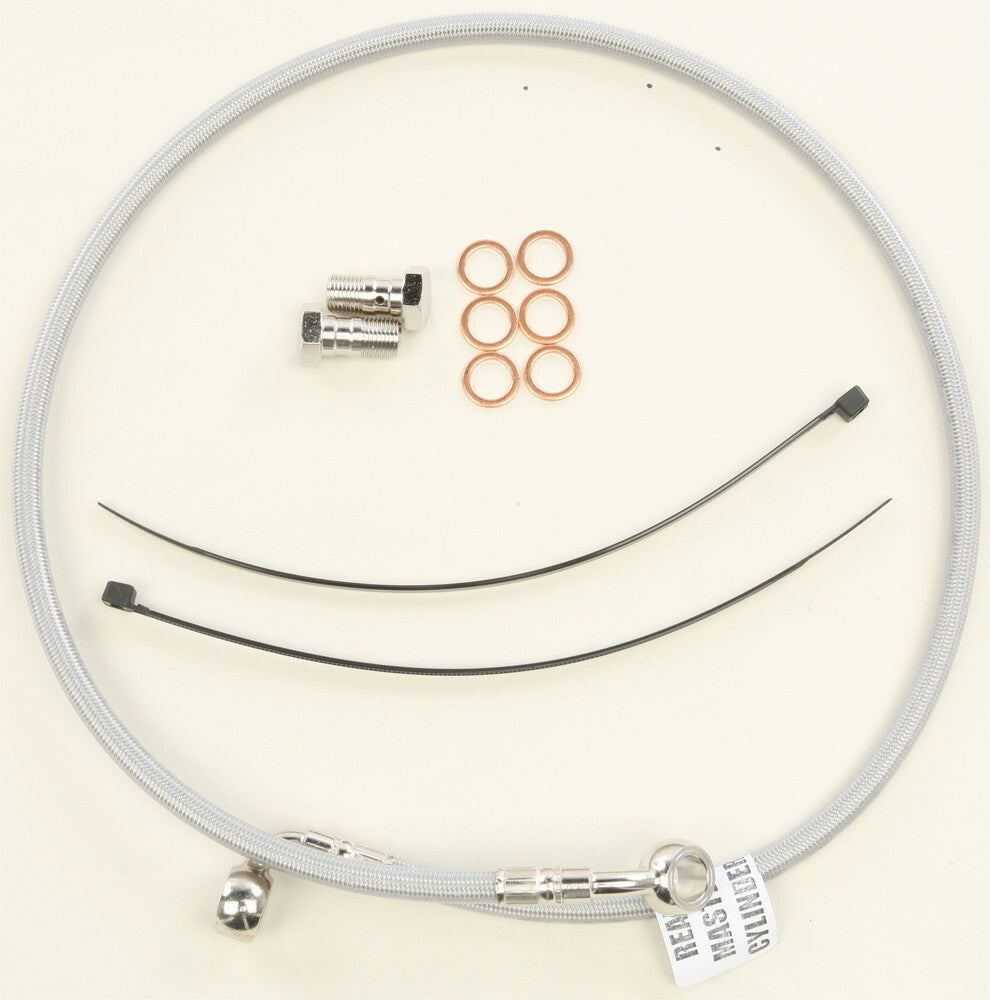 GBRAKES stainless steel rear brake cable for bicycles, model 17-10207, showing the durable, flexible cable with metal fittings.