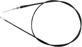 Motion Pro black vinyl rear hand brake cable 70-2137 with metal connectors and protective outer layer for motorcycle brake system.