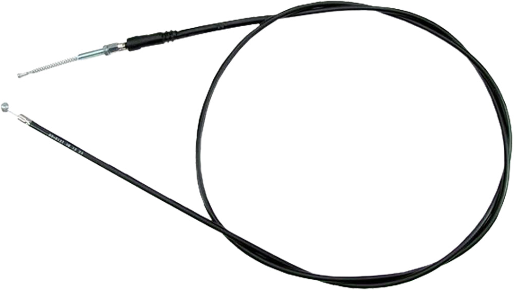 Motion Pro black vinyl rear hand brake cable 70-2137, motorcycle brake cable with durable black vinyl coating, for rear brake system.