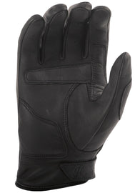 Black HIGHWAY 21 Women's Vixen Gloves, large size, shown on a model with fingers slightly spread for a close-up view.