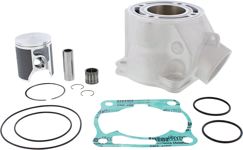 Cylinder Works engine cylinder kit for Yamaha 422-20015K, includes piston and cylinder components, black finish, detailed view