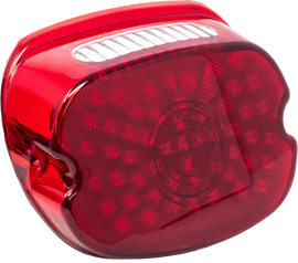 Letric Lighting Co Slantback So-Lo LED tail light with red lens, automotive illumination, compact and sleek design for vehicle safety.
