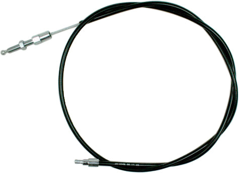 Motion Pro black vinyl clutch cable 70-6046 for motorcycle hydraulic control lines, with detailed close-up of cable and connectors.