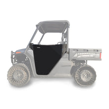 Load image into Gallery viewer, RIVAL POWERSPORTS USA UTV half doors with black finish, mounted on side of off-road vehicle for protection and style