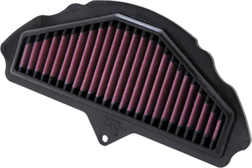 K&N Air Filter 741008 for vehicle engine, high-flow air filter with pleated cotton media and durable rubber frame.