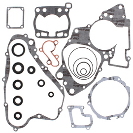 Vertex Complete Gasket Set with Oil Seals, includes various gaskets and seals for engine repair, shown in the image.