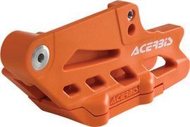 Acerbis black chain guide block for drive system with model number 22845-60001, showing the durable plastic component.