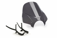 Load image into Gallery viewer, PUIG Dark Smoke Windscreen for BMW Naked New Gen Tour motorcycle, providing wind protection and a sleek look.