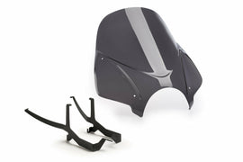 PUIG Dark Smoke Windscreen for BMW Naked New Gen Tour motorcycle, providing wind protection and a sleek look.