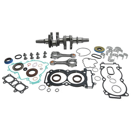 Hot Rods Bottom End Kit Pol 421-HR0122 for engine rebuild, featuring engine components arranged for installation.