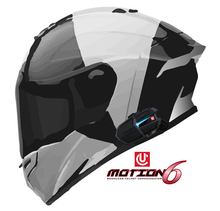 Charger l'image dans la galerie, Uclear 180509 motorcycle communication headset with sleek design and adjustable microphone for clear audio.