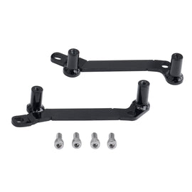 DRC saddle bag support kit for Yamaha motorcycles, includes optional attachment rack for secure storage.