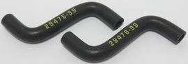 HardDrive breather hose accessory for Softail, FLT, and FX Harley-Davidson motorcycles, shown in black flexible tubing.