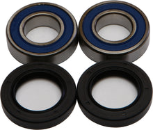Load image into Gallery viewer, All Balls front wheel bearing and seal kit 22-51403 showing bearings, seals, and components on a neutral background.