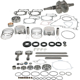 Vertex Engine Rebuild Kit WR00029 for engine repair, showing the components included in the rebuild kit laid out on a surface.