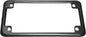 Black Emgo license frame measuring 4 1/8