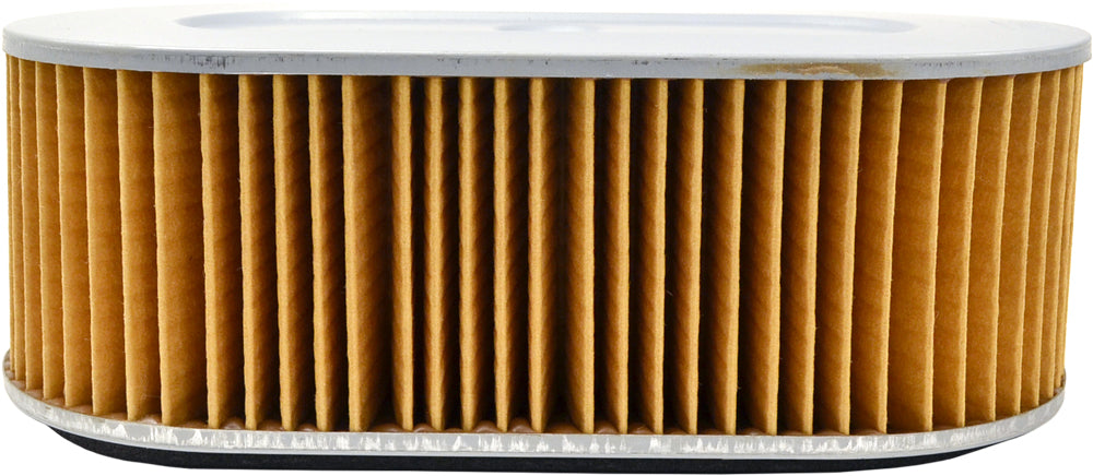 Emgo Air Filter 78-9306 for motorcycles, showing the round, pleated filter element with black rubber edges.