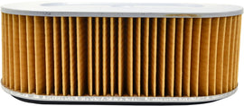 Emgo Air Filter 78-9306 for motorcycle engine, cylindrical shape with pleated filter element and rubber mounting edges.