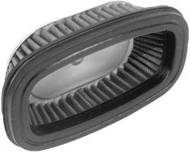 Emgo air filter model 78-9317, a replacement air filter for motorcycles or vehicles, with pleated paper design and rubber frame.