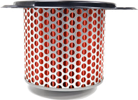 Emgo Air Filter 78-9321 for motorcycles, showing the cylindrical filter with pleated paper element and rubber frame.