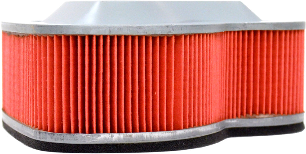 Emgo air filter 78-9326 for motorcycles, showing a close-up of the rectangular filter element with black foam material.