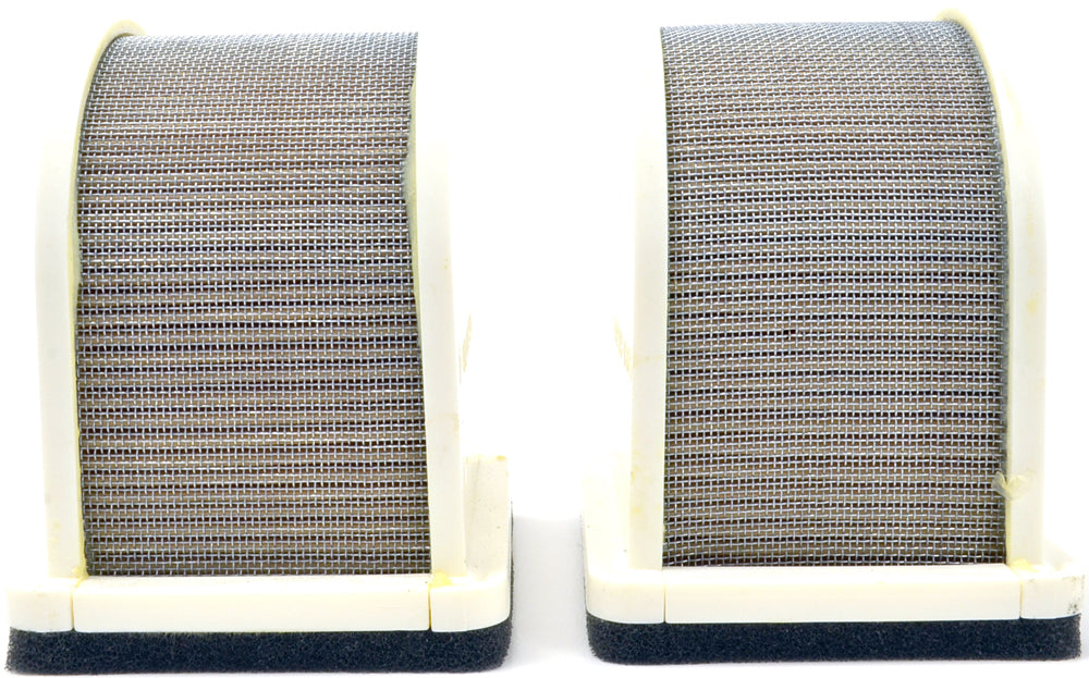 Emgo air filter 78-9407 for motorcycles, showing a close-up of the cylindrical filter element with a metal frame.