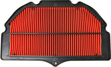 Load image into Gallery viewer, Emgo Air Filter 78-9501 for motorcycles, rectangular shape with pleated filtering material and black plastic frame.