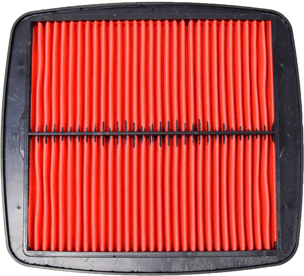 Emgo air filter 78-9511 showing a cylindrical filter element with a black rubber frame, designed for motorcycle or scooter engines.