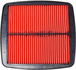Emgo air filter 78-9511 showing a cylindrical filter element with a black rubber frame, designed for motorcycle or scooter engines.
