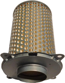 Emgo Air Filter 78-9513 for motorcycles, showing the cylindrical filter element with plastic end caps.