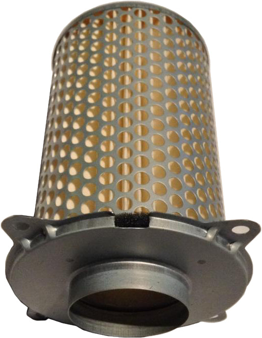 Emgo Air Filter 78-9513, a replacement air filter for motorcycle engines, featuring a durable filter element and black frame.