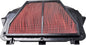 Emgo air filter model 78-9613 for motorcycle or vehicle, showing the rectangular filter element with black rubber edges.