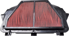 Emgo Air Filter 78-9613, a replacement air filter with a rectangular shape and pleated design for engine protection.