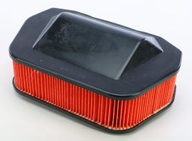 Emgo Air Filter 78-9617 for motorcycles, showcasing the rectangular filter element with black frame and pleated filtering material.
