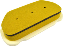 Load image into Gallery viewer, Emgo air filter 78-9620 for motorcycle or ATV engine, rectangular shape with pleated filter media and black frame.