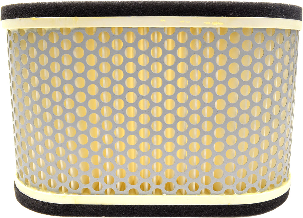 Emgo Air Filter 78-9621 for motorcycles, showing the cylindrical filter with pleated paper element and rubber frame.
