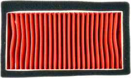 Emgo air filter 78-9622 for motorcycles, featuring a rectangular shape with a pleated filter element and black plastic frame.
