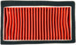 Emgo air filter 78-9622 for motorcycles, featuring a rectangular shape with a pleated filter element and black plastic frame.