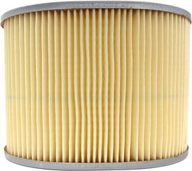 Emgo air filter 78-9632 showing the cylindrical filter element with black rubber edges and mesh exterior for motorcycle or ATV.