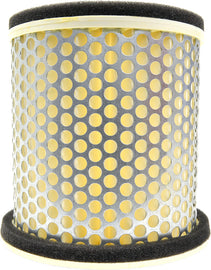 Emgo Air Filter 78-9635 for motorcycles, black rectangular air filter with pleated design and plastic frame.