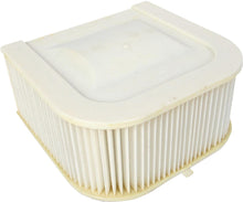 Load image into Gallery viewer, Emgo Air Filter 78-9661 for motorcycle engines, rectangular shape with pleated filter media and black frame.