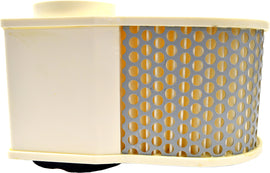 Emgo air filter 78-9664 for motorcycle engine, cylindrical shape with pleated filter material and black plastic end caps