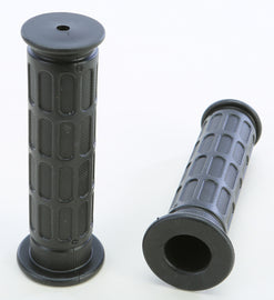 Emgo Superbike grips with 7/8 inch diameter, 130mm length, closed-end motorcycle handlebar grips on a bike.
