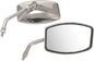 Pair of Emgo Big One Cruiser Chrome Mirrors, motorcycle mirrors with a sleek design, shown in a chrome finish.